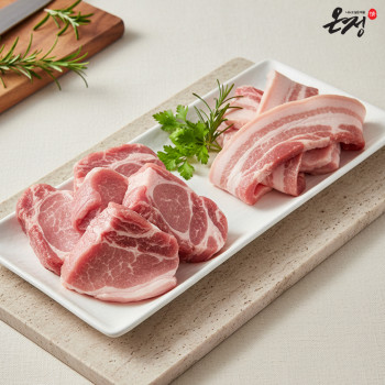 [누리는특가] 온정:情 보성녹돈 삼겹살500g+생목살500g (보쌈/구이)