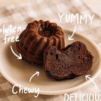 ★600만개 완판 신화★[찹싸루니] 글루텐프리 찹쌀 비건빵 다크초코칩 (90g*4구)