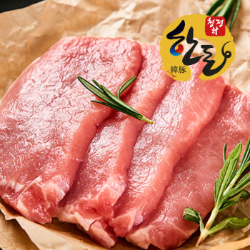 [청정촌] 1등급 한돈 등심 (돈까스용) 500g/1kg