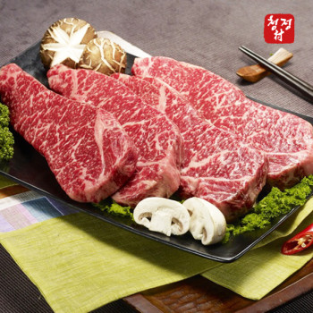[청정촌] 1++등급 투뿔 한우 채끝 (구이/스테이크) 200g/400g