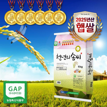[천년의솜씨] 25년 GAP인증 간척지쌀 신동진쌀 10kg/20kg(상등급)