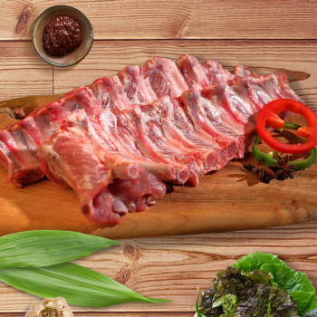 [누리는특가] 안동본가 1+등급 한돈 등갈비(냉장) 300g/500g (구이용/찜용)