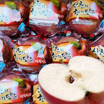 [산천향] 안동사과 세척 꿀부사 (정품) 2kg/3kg5kg