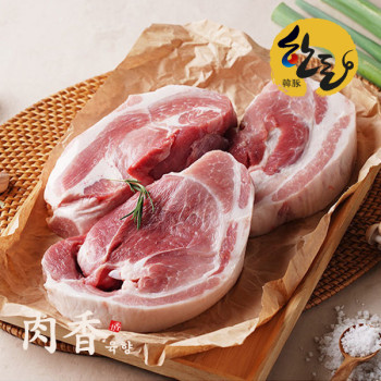 [육향] 한돈 1등급 앞다리살 500g(구이/숯불/보쌈/제육/찌개)/용도별 두께 선택