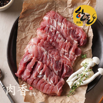 [육향] 한돈 1등급 낙엽살 500g (구이용/두께3mm)★100g 추가증정★