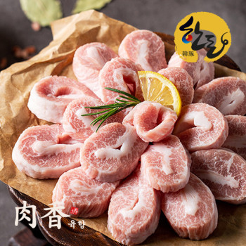 [육향] 한돈 1등급 항정살 300g (구이/덩어리) / 용도별 두께 선택