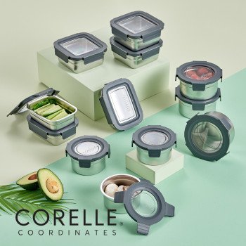[코렐] 코디네이츠 스텐 밀폐용기 혼합 12종