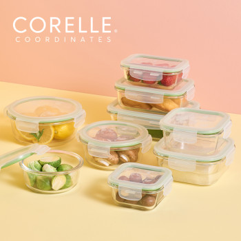 [코렐] 코디네이츠 브리즈 유리밀폐용기 풀세트 9종