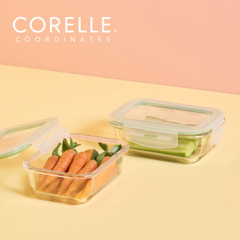 [코렐] 코디네이츠 브리즈 유리밀폐용기 직사각 2종