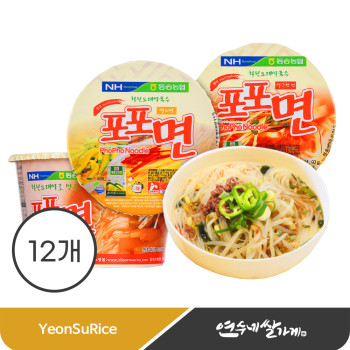 철원오대쌀국수 포포면 92gX12개 즉석요리 멸치맛 얼큰한맛 개운한맛