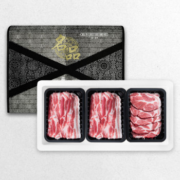 [녹차먹인한돈] 보성녹돈 1등급 구이 선물세트 1호 1.2kg 삼겹살 800g 목살 400g