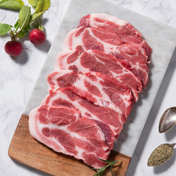 [녹차먹인한돈] 보성녹돈 1등급 목살 300g/500g(구이용)