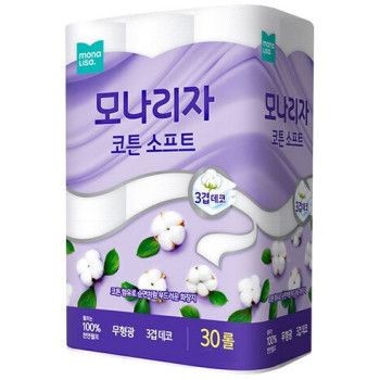 모나리자 코튼 소프트 25m 30롤 휴지 화장지