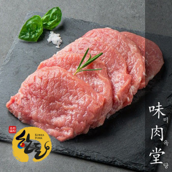 [미육당] 1등급 프리미엄 한돈 등심 (돈까스용) 500g/1kg