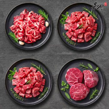 [온정:情] 빛고을 1++등급 알찬 투뿔 한우모듬 800g (불고기/국거리/장조림)