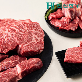 [안심한우] 1등급 숙성한우 등심 200g+채끝 200g+안심 200g[냉장]