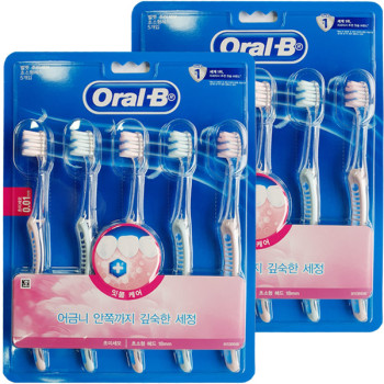 [오랄비] 벨벳 잇몸케어 칫솔 5입X2개(10입)