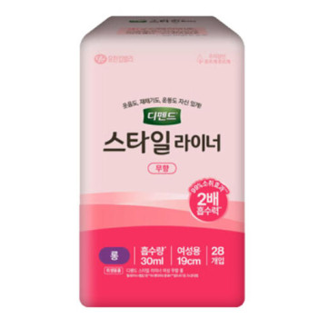 [디펜드] 스타일 라이너 무향 롱28px3 [무향/스윗플로럴향/프레시가든향]