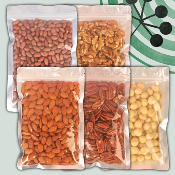 [델리팜] 지퍼백 구운땅콩/호두/아몬드/마카다미아/피칸 골라담기 택 1