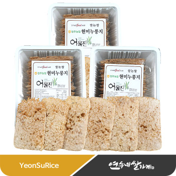 어울진 현미 누룽지 500gX3봉 전주농협 쌀눈쌀 현미누룽지