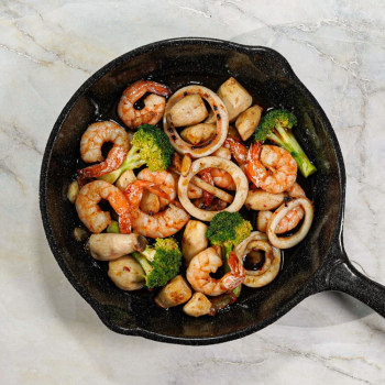 [월드킷] 오징어X새우 투콤보 감바스 (중/대)