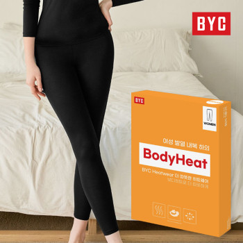 BYC 여성용 고신축 발열 내복하의 히트텍 타이즈 1p 비와이씨