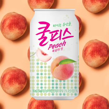 동원 쿨피스 복숭아 350ml 캔 x 24개