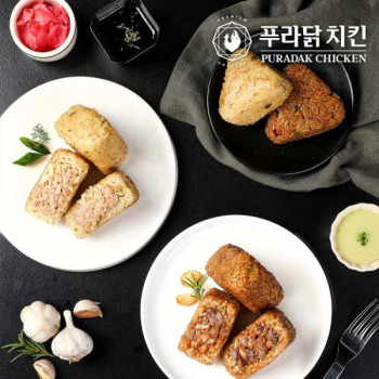 [푸라닭] 시그니처 주먹밥 2종 14팩 패키지(고추마요참지주먹밥 7팩 + 블랙알리오치킨주먹밥 7팩)