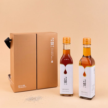 100% 참깨 들깨로 만든 수제 참기름 들기름 선물용 세트 명절선물 감사선물 연말선물