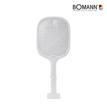 [보만] 3중 안전망 스탠드 무선 충전식 모기채 IK2311W