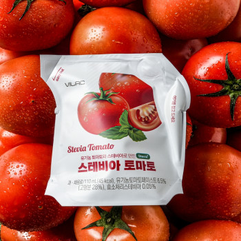 [누리는특가] 에스티 유통기한임박 100%유기농 스테비아 토마토쥬스 1박스 24팩(26.03)