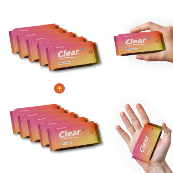 [다매용 물티슈] 클리어 포켓 물티슈 8매 10팩