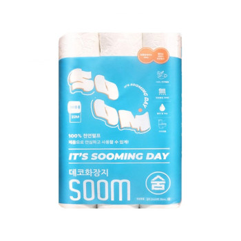 [두루마리][천연펄프] 숨 데코 22m 30롤 1팩