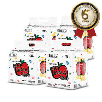 오로라 스킨핏 플레이 팬티기저귀 특대 (11-14kg) 22매x4팩