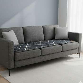 한일의료기 모던체크 탄소 무전자 19mm 쇼파 전기매트 4단