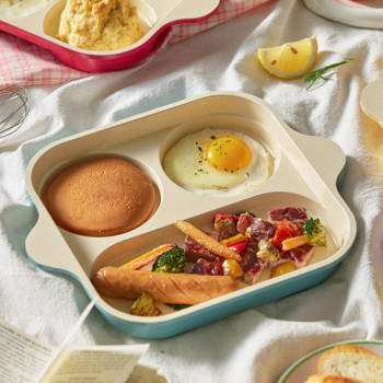 [로이첸] IH 3구 브런치팬 에그팬(핸들미포함) 23cm