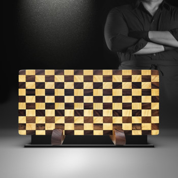 [누리는특가] 우드랜드 자바월넛 엔드그레인 체스 도마