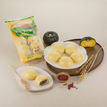 [안흥찐빵] 우리밀 단호박 찐빵 10개입 500g