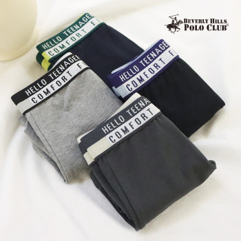 비버리힐즈 남아 주니어 고급 면스판 드로즈 팬티 4종 세트