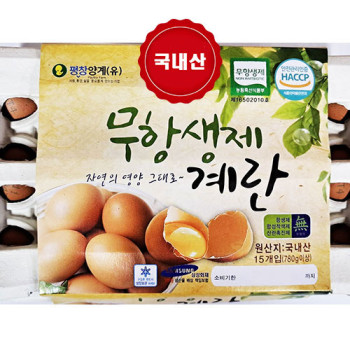 [평창양계] 무항생제 계란 15알+15알 착한마음 아저씨쌀집