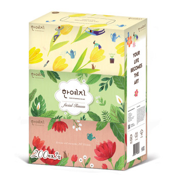 한예지 ART미용티슈 200매 3입 (1,2,3,4팩 선택 구성)