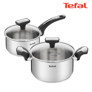 [테팔] 팬&냄비 IH 뉴이모션 2종세트 (편수냄비 16cm + 양수냄비 20cm)