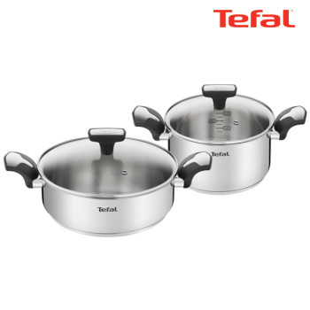 [테팔] 팬&냄비 IH 뉴이모션 2종세트 (양수냄비 20cm + 전골냄비 24cm)