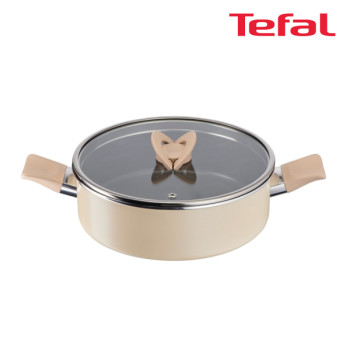 [테팔] 팬&냄비 인덕션 블라썸 베이지 전골냄비 24cm