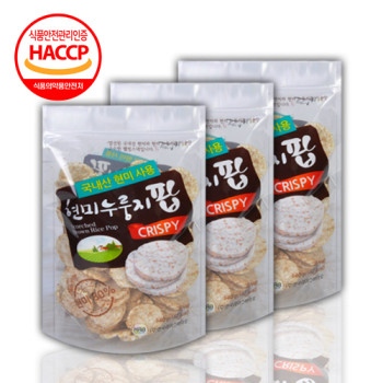 [전통 놋쇠판에 구운]현미 누룽지 과자 120g*6