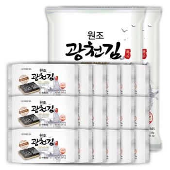 [원조광천김]도시락김5g 18봉+전장김25g 2봉