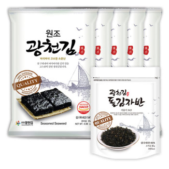 [원조광천김]전장김25g 5봉+김자반 1봉