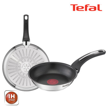 [테팔] 팬&냄비 인덕션 스테인리스 스틸 뉴 이모션 2종세트 (프라이팬 18cm + 24cm)