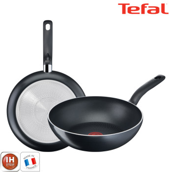 [테팔] 팬&냄비 인덕션 스타트이지 2종세트 (프라이팬 28cm + 볶음팬 28cm)