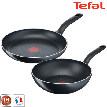 [테팔] 팬&냄비 인덕션 스타트이지 2종세트 (프라이팬 30cm + 볶음팬 28cm)